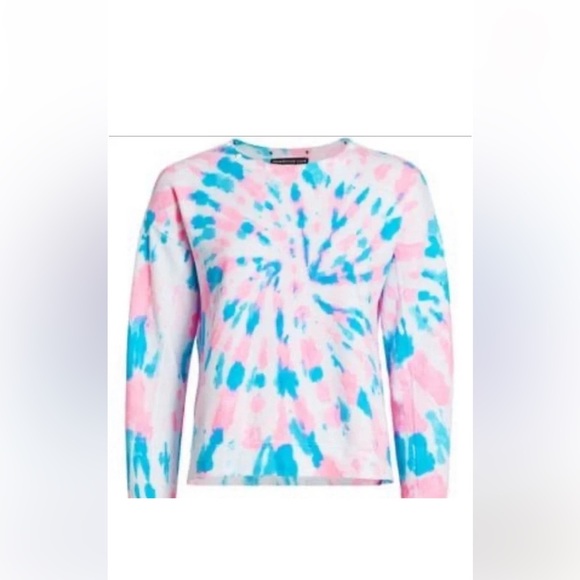 Generation Love Tops - Generation Love Pink and Blue Tie-Dye Sweatshirt size S
